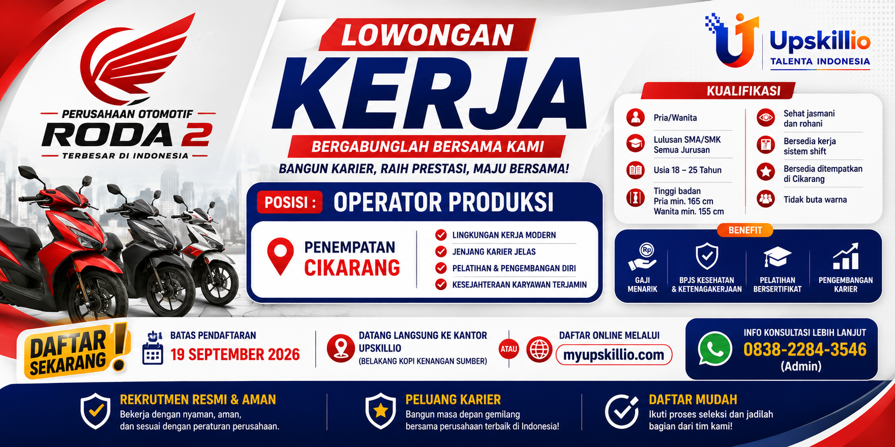 Banner Perusahaan Otomotif Roda 2
